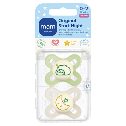 MAM ORIGINAL START NIGHT 0-2 Months SOOTHER — image 1