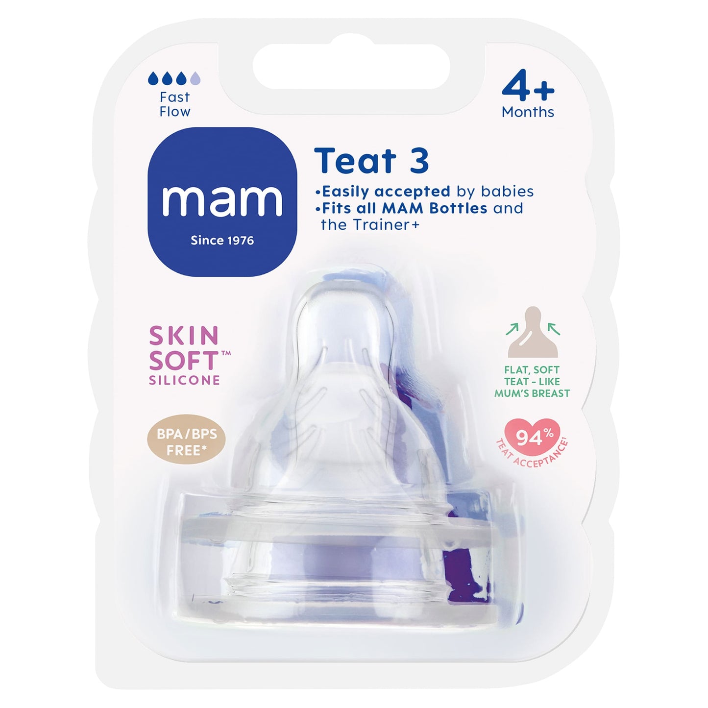 Mam Ultivent Fast Flow Teat X2 — image 1