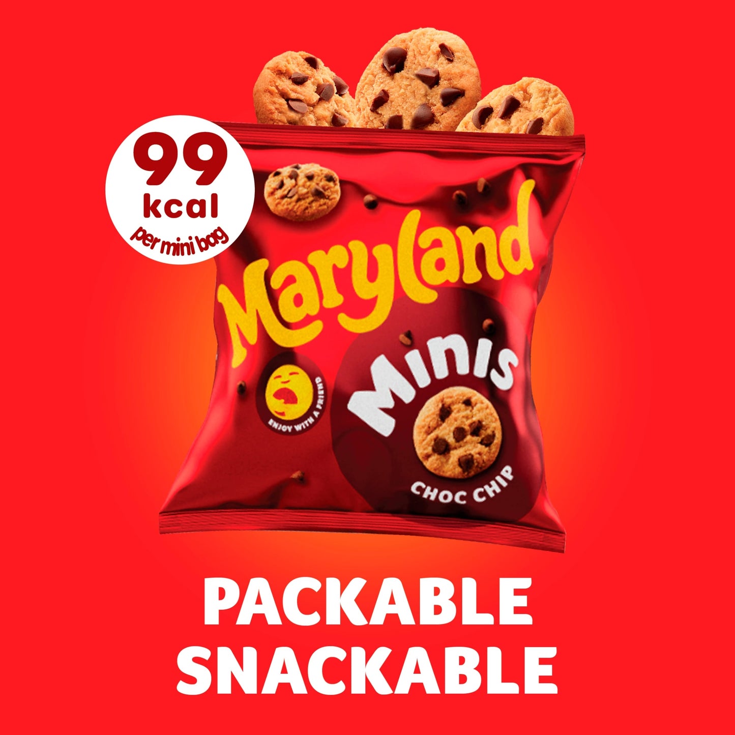Maryland Minis Cookies - Choc Chip 6 Mini Bags 118.8g — image 2