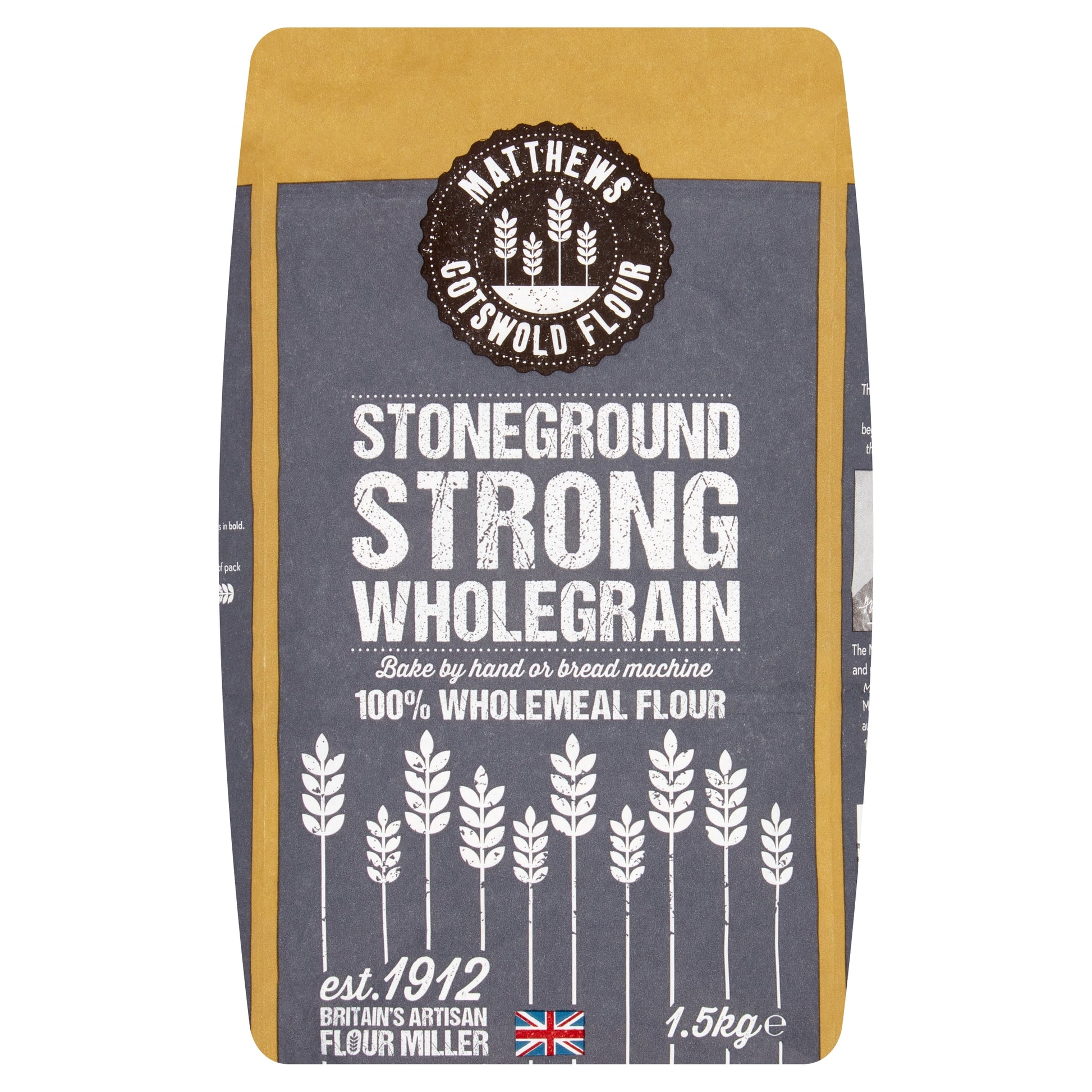 Matthews Flour Stoneground Strong Wholegrain 1.5Kg — image 1