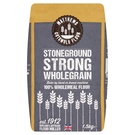 Matthews Flour Stoneground Strong Wholegrain 1.5Kg — image 1