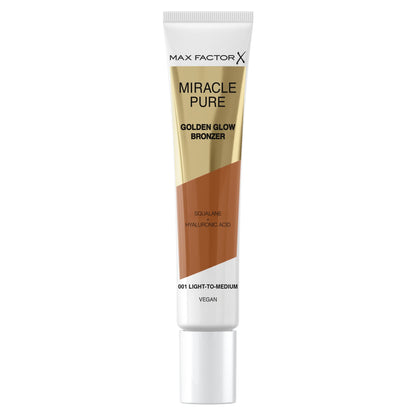 Max Factor Miracle Pure Golden Glow Bronzer Light To Medium 001 15ml — image 1