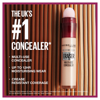 Maybelline Instant Anti-Age Eraser Colour Correcting Concealer, Brightens Sallow Skin, 6.8ml — image 2