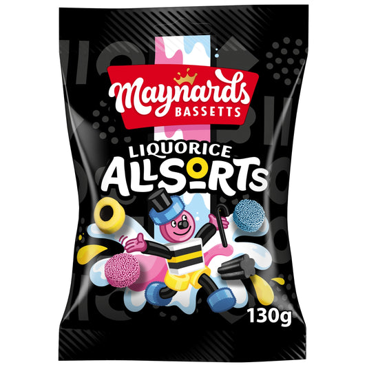 Maynards Bassetts Liquorice Allsorts Sweets 130G — image 1