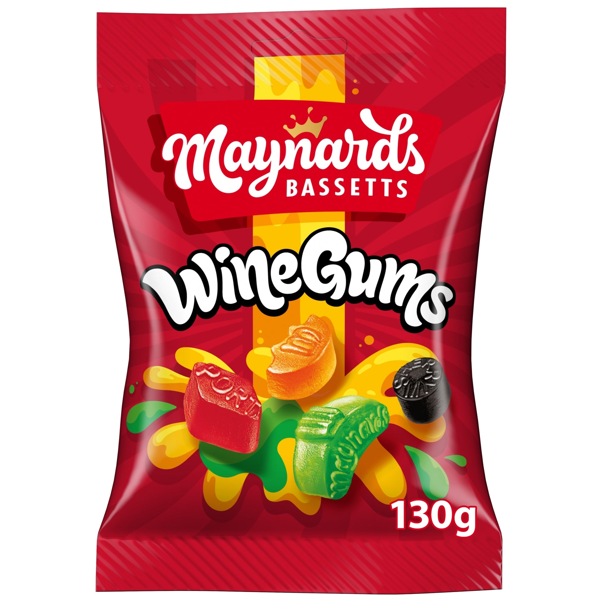 Maynards Bassetts Wine Gums Sweets 130g — image 1