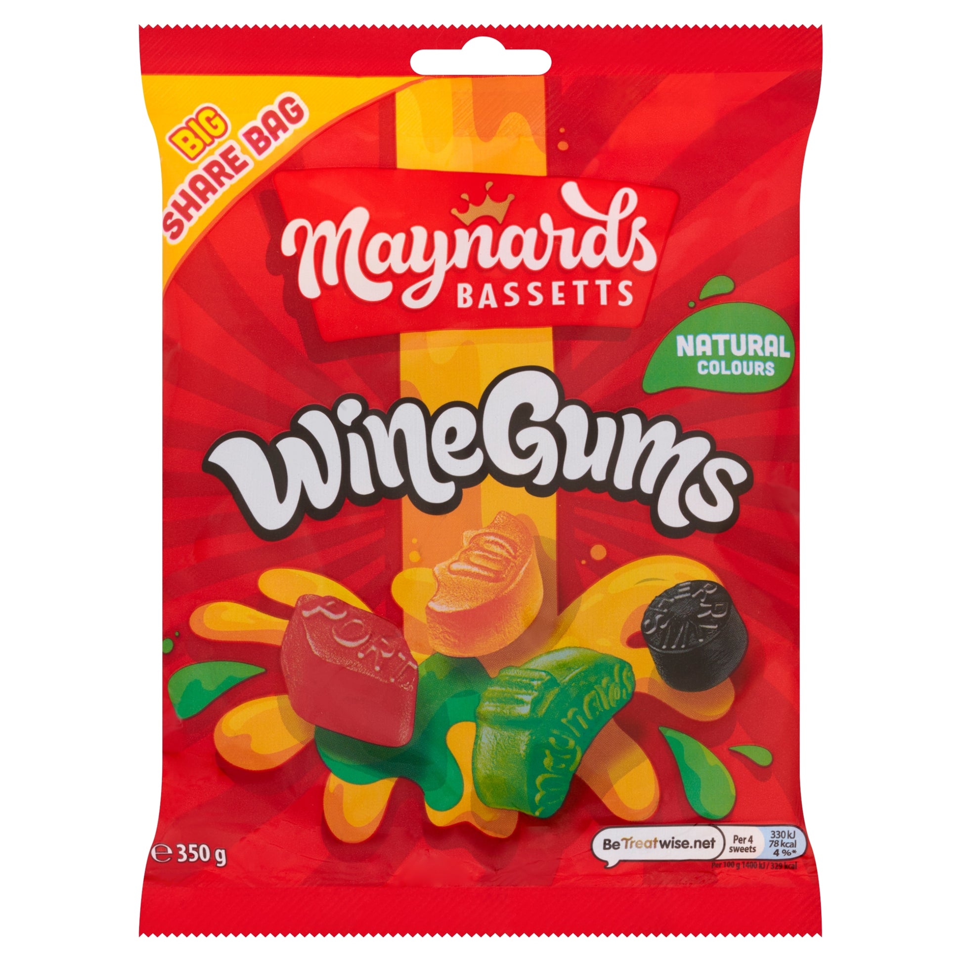 Maynards Bassetts Wine Gums Sweets Sharing Bag 350G — image 1