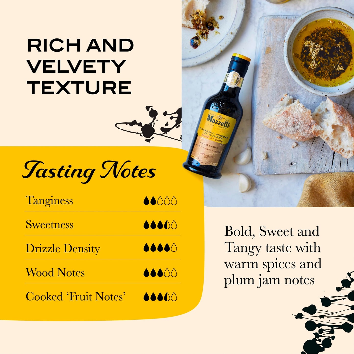 Mazzetti Gold Label Aged Balsamic Vinegar of Modena 250ml — image 3
