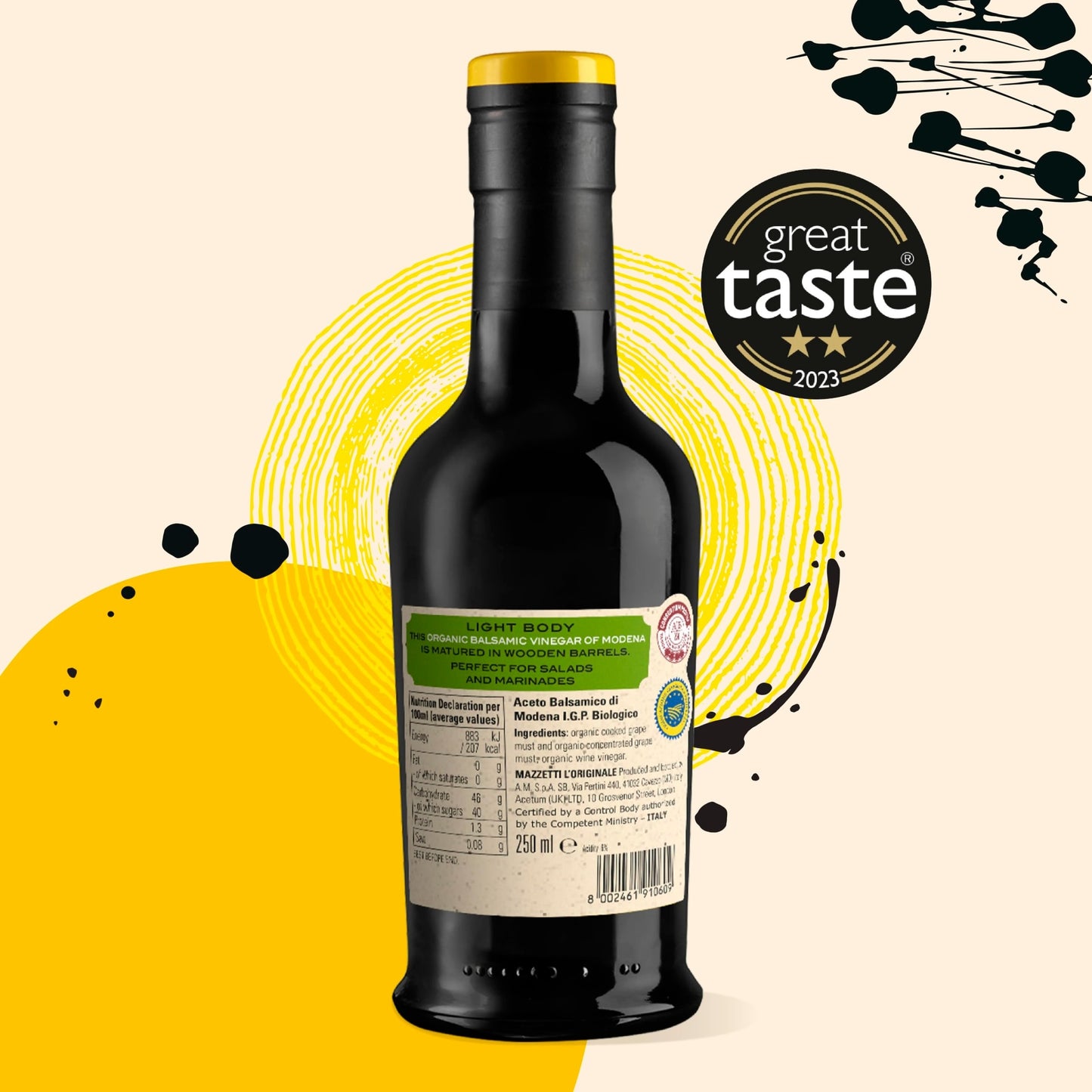 Mazzetti Organic Balsamic Vinegar Of Modena 250Ml — image 2