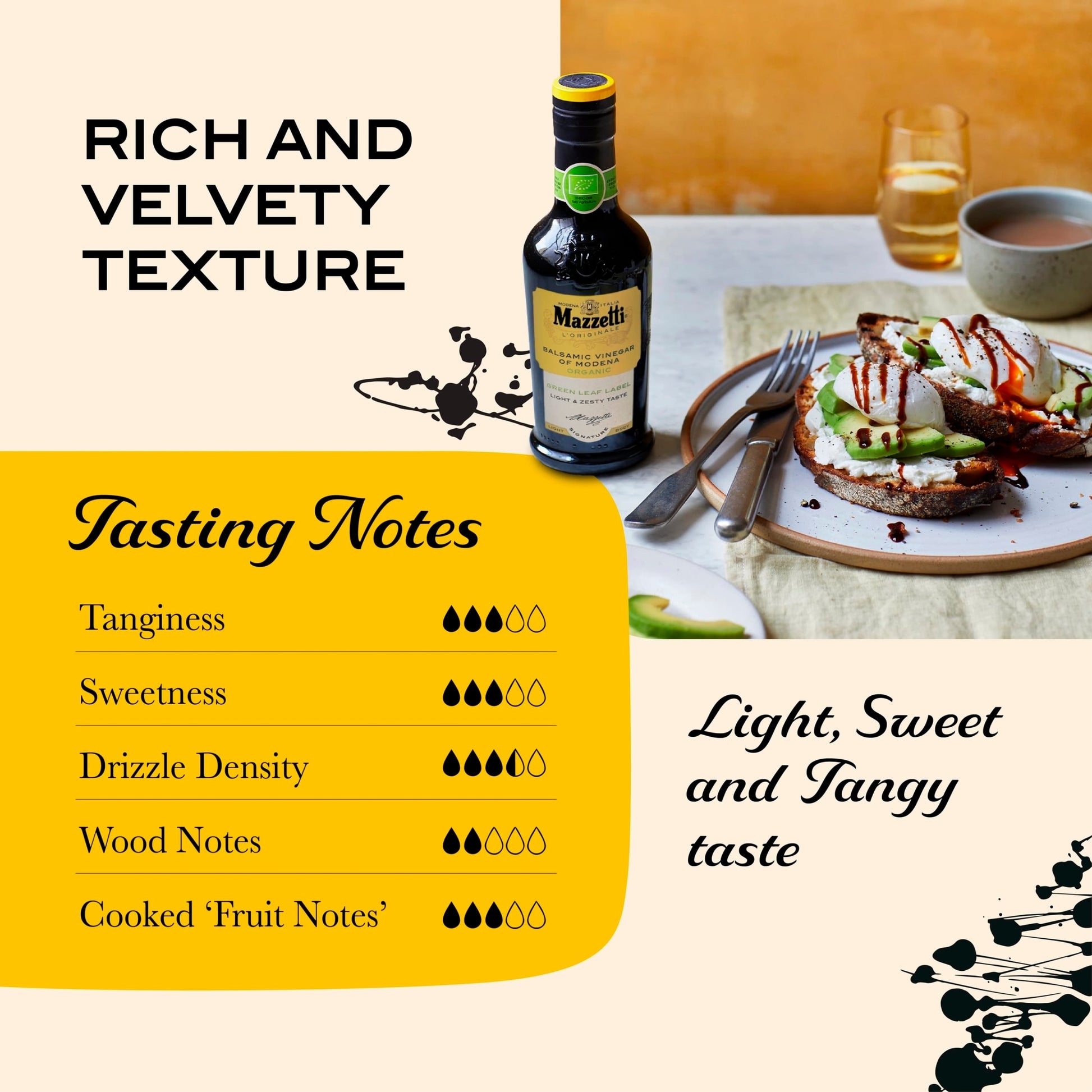 Mazzetti Organic Balsamic Vinegar Of Modena 250Ml — image 3