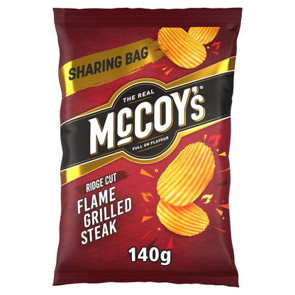 McCoy's Flame Grilled Steak Sharing Crisps 140g — image 1