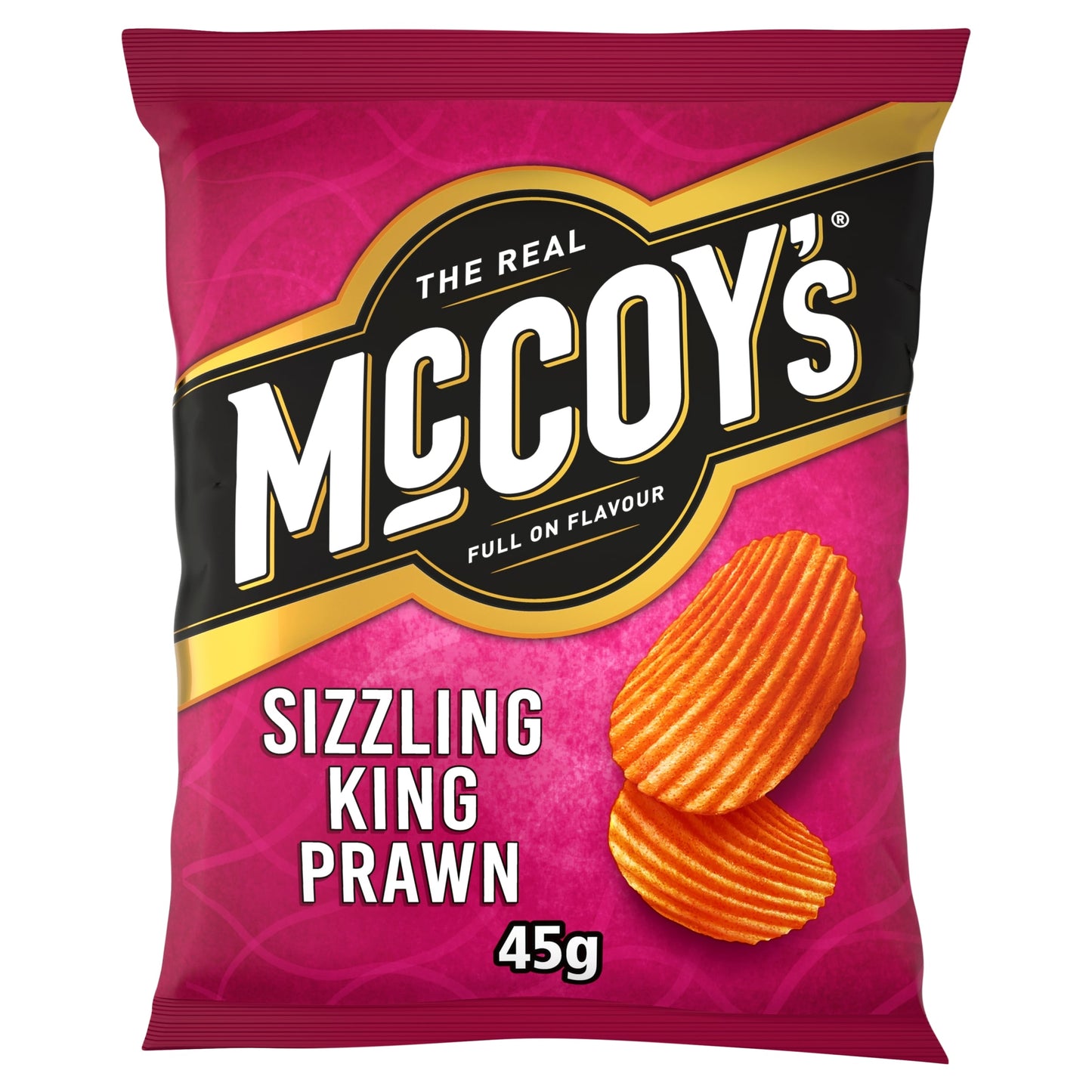 Mccoy's Sizzling King Prawn Grab Bag Crisps 45G — image 1