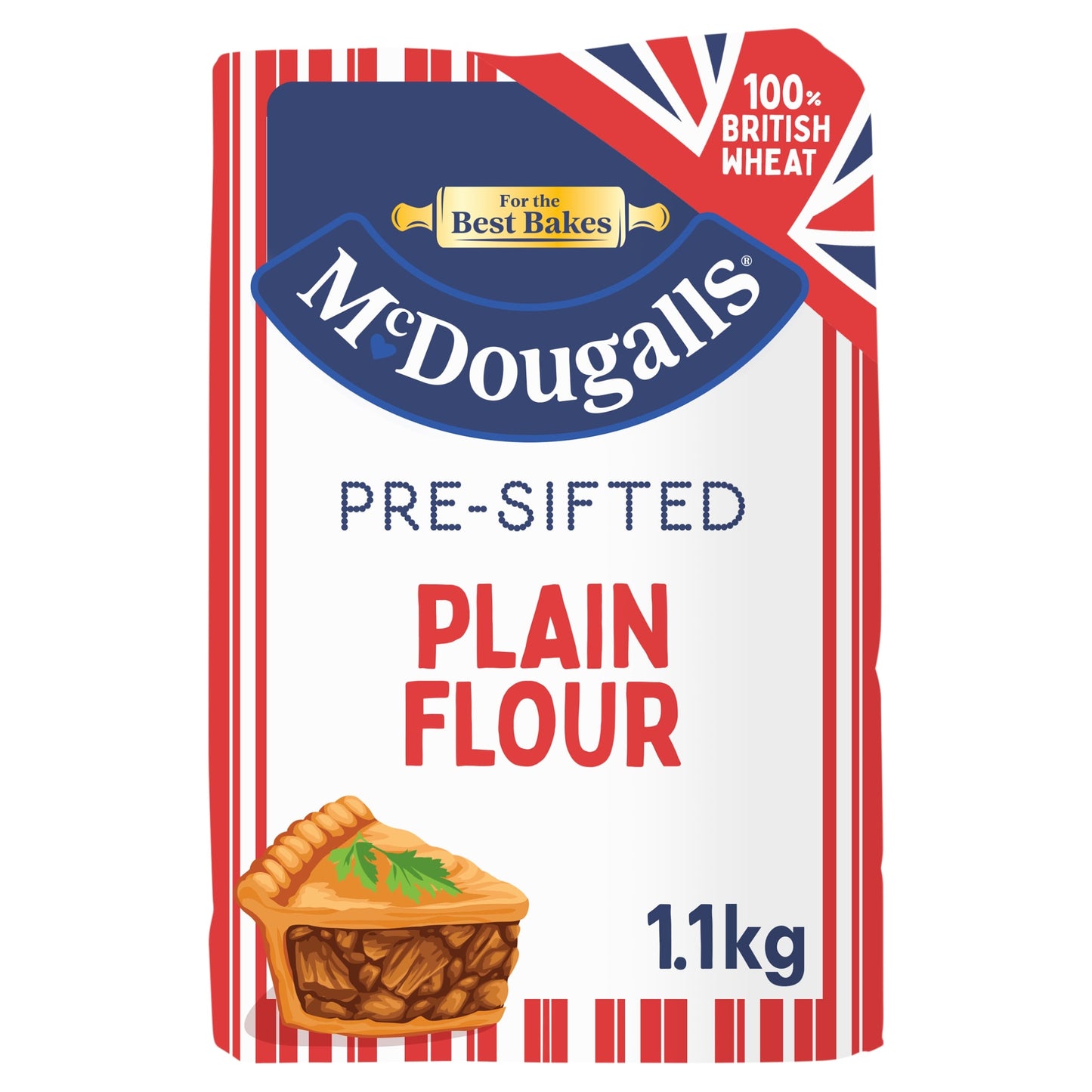 McDougalls Pre-Sifted Plain Flour 1.1kg — image 1