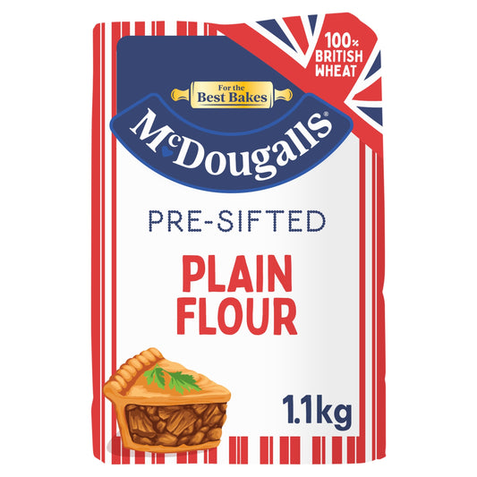 McDougalls Pre-Sifted Plain Flour 1.1kg — image 1