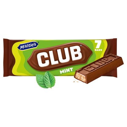 Mcvitie's Club Mint Biscuit Bars 7X22G — image 1