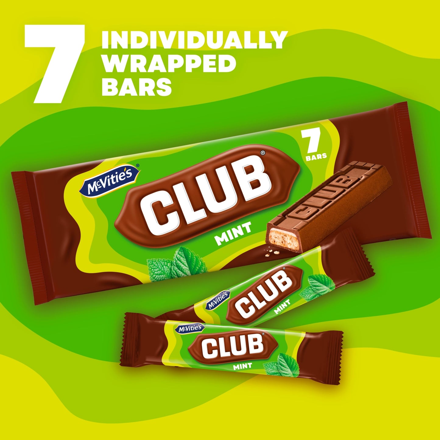 Mcvitie's Club Mint Biscuit Bars 7X22G — image 2