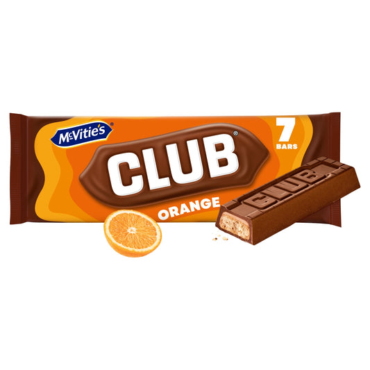 Mcvitie's Club Orange Biscuit Bars 7X22G — image 1