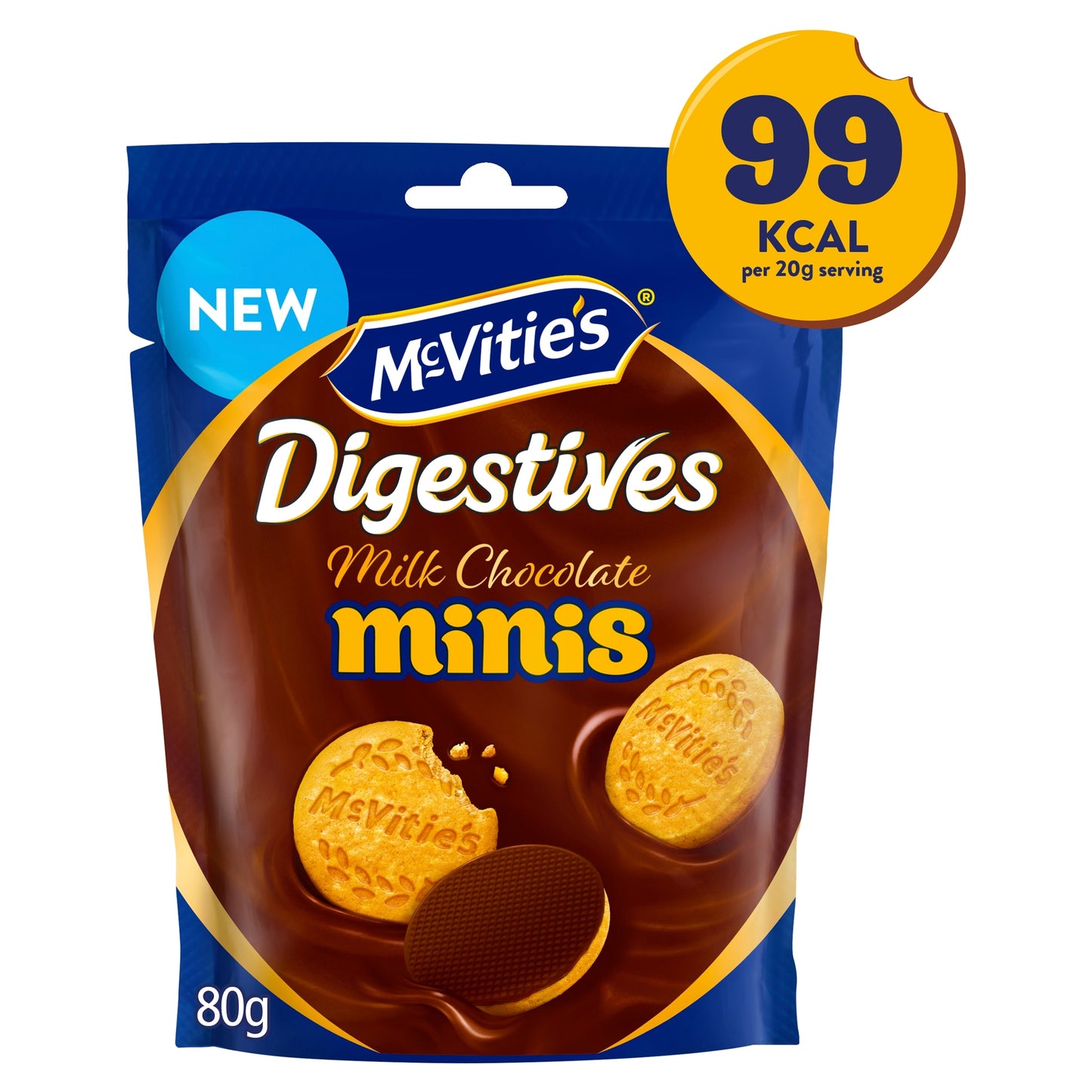 McVitie's Digestives Milk Chocolate Minis 80g — image 1