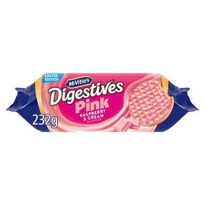 McVitie's Digestives Pink Raspberry & Cream 232g — image 1