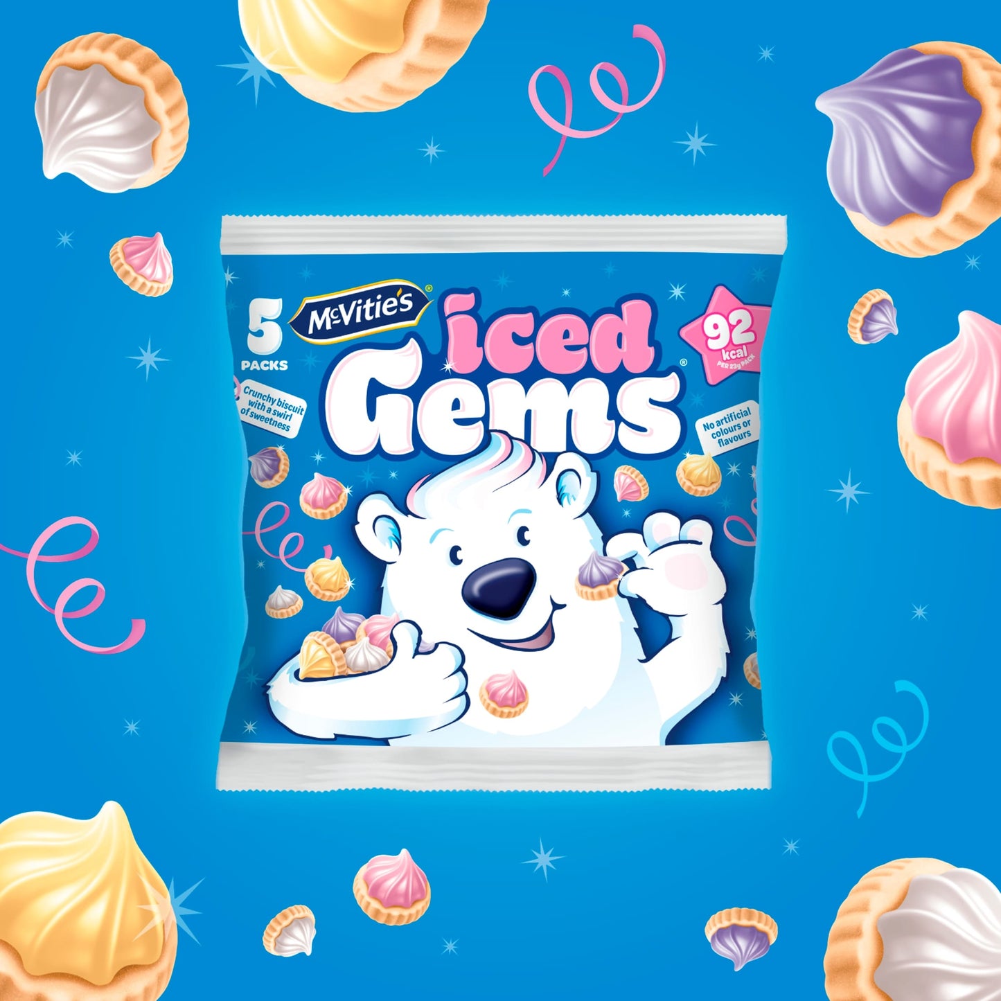 McVitie's Iced Gems Biscuits Multipack 5 x 23g — image 3