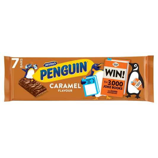 McVitie's Penguin Caramel Biscuits Bars 7 x 24.6g — image 1