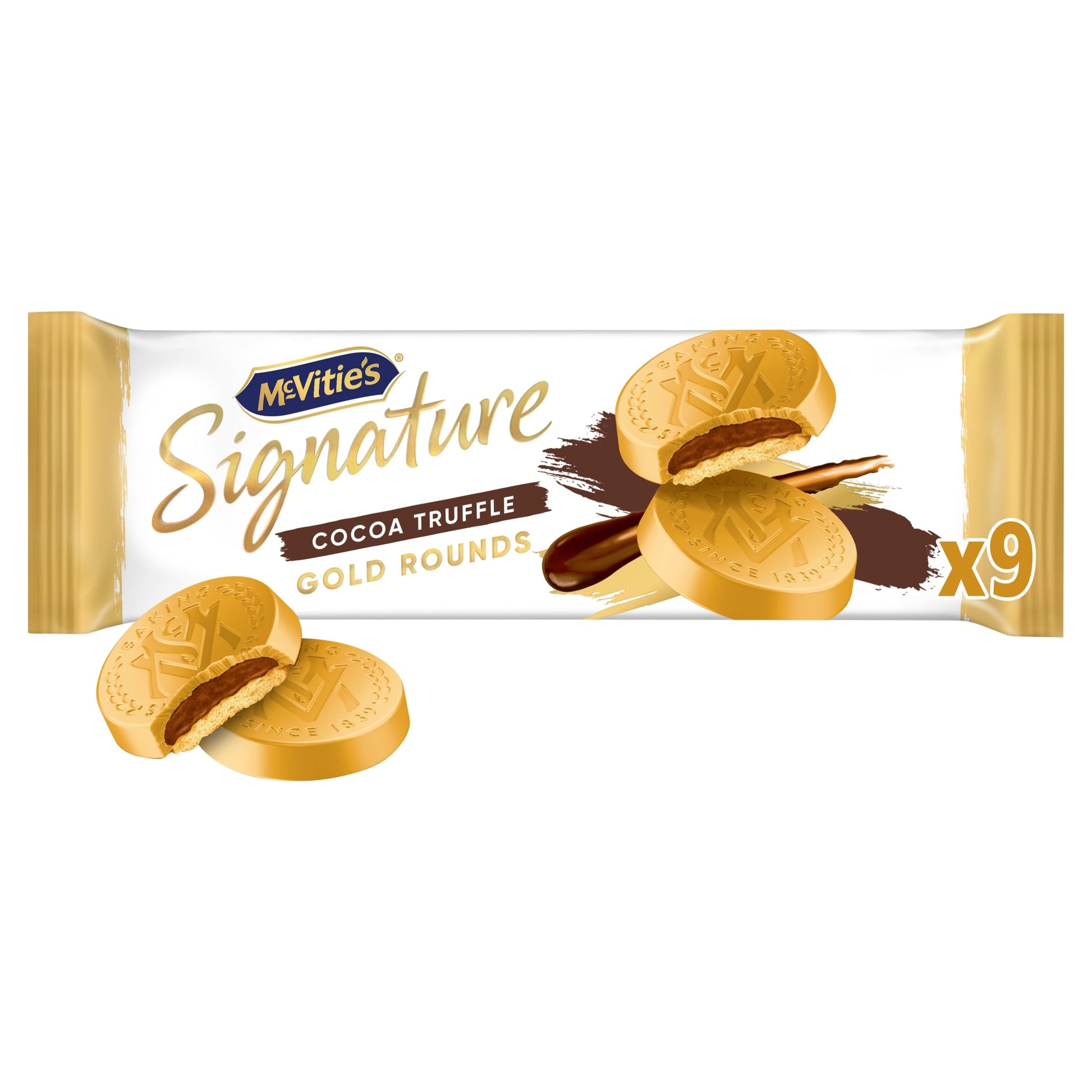 McVitie's Signature Cocoa Truffle Gold Rounds 109g — image 1