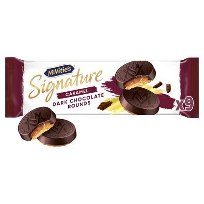 McVitie's Signature Dark Chocolate Rounds Biscuits 109g — image 1