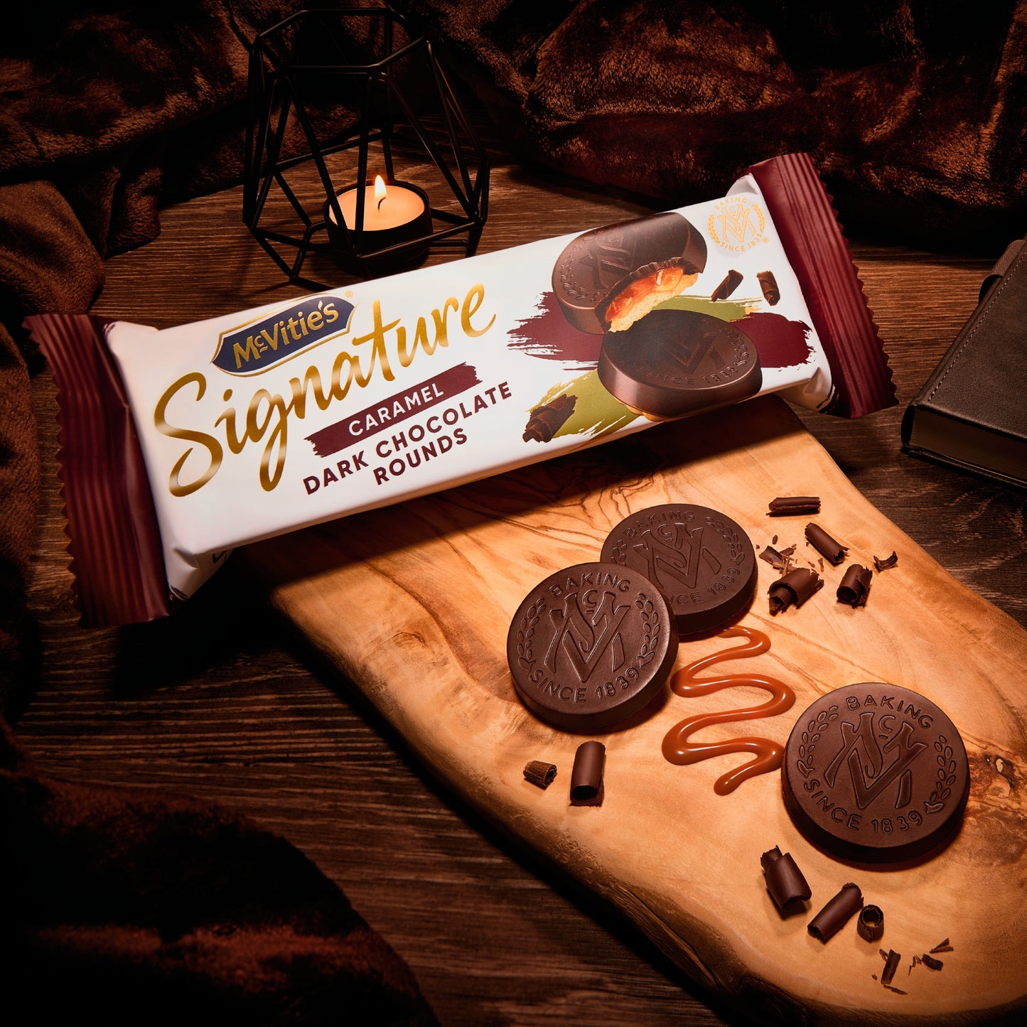 McVitie's Signature Dark Chocolate Rounds Biscuits 109g — image 2