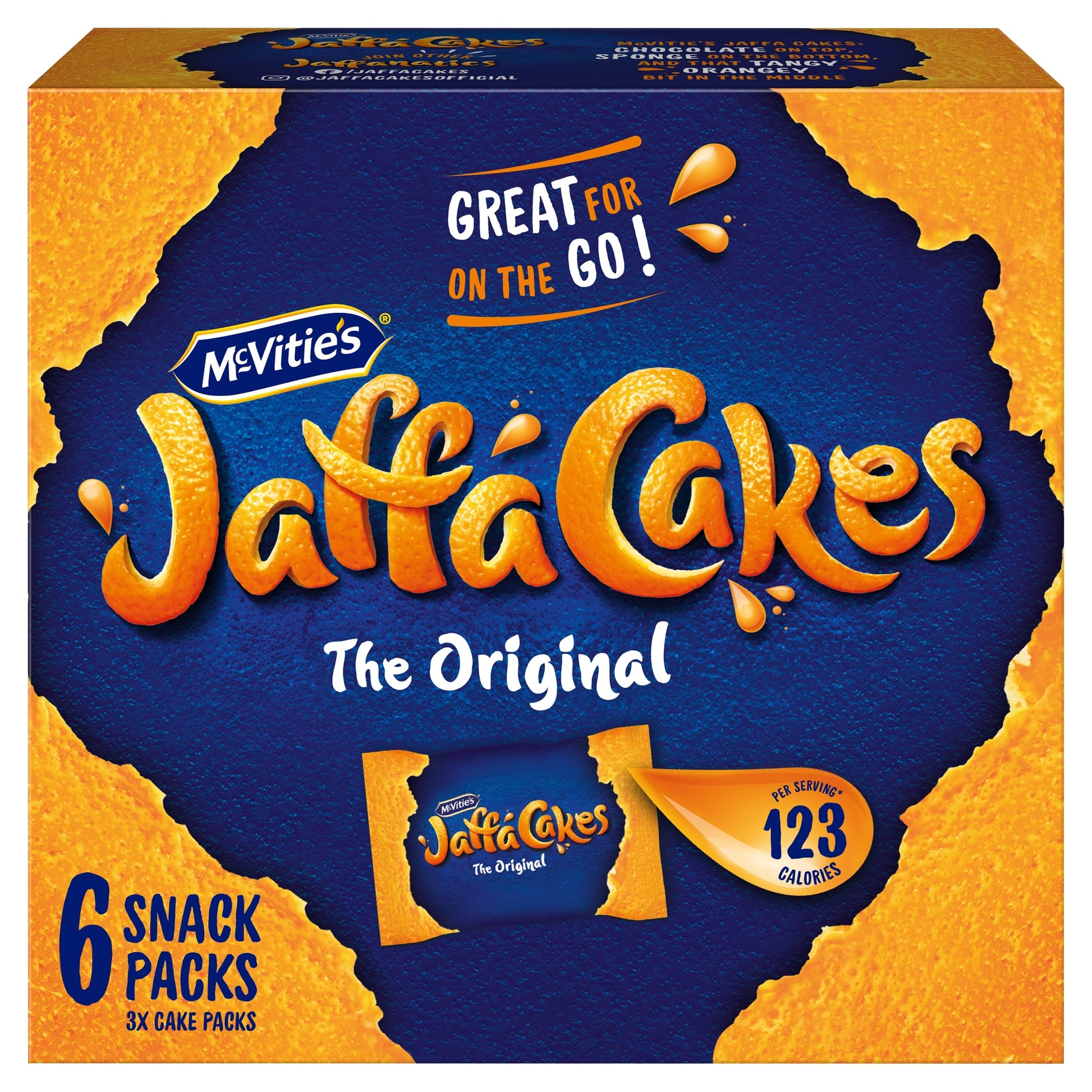 McVitie's The Original Jaffa Cakes Snack Packs 6 x 3 Pack — image 1