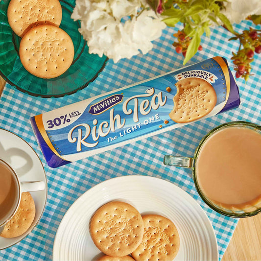 McVitie's Rich Tea The Light One Biscuits 300g 300g pack shot