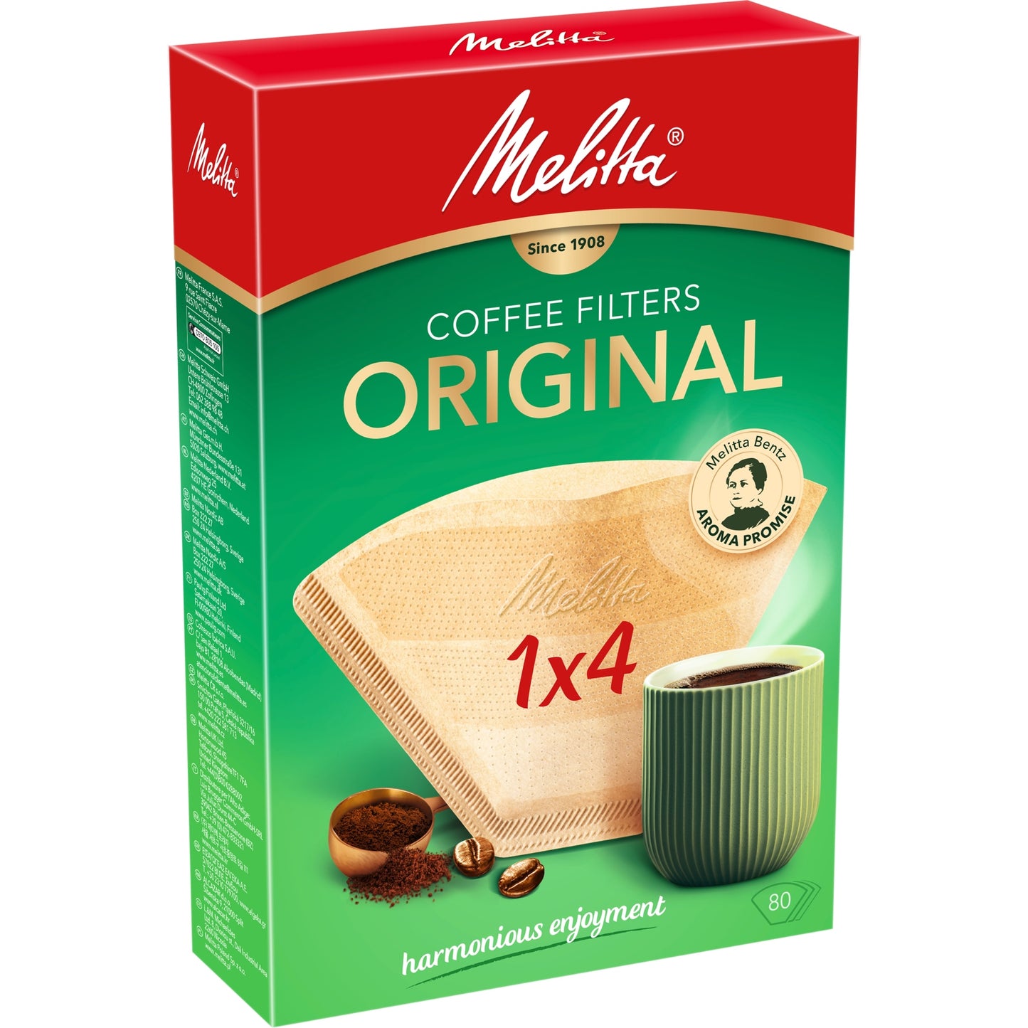 Melitta Coffee Filters Original 1x4 x80 — image 4