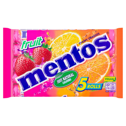 Mentos Fruit Che Wy Sweets 5 X 38 G — image 1