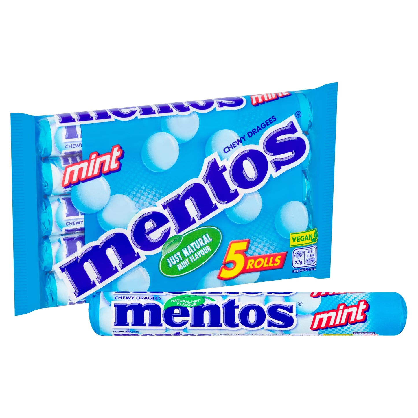 Mentos Mint Chewy Sweets 5 X 38G — image 2