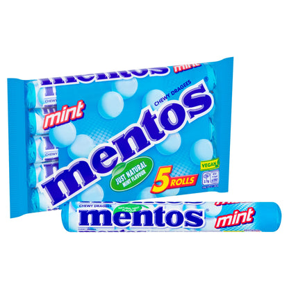 Mentos Mint Chewy Sweets 5 X 38G — image 2
