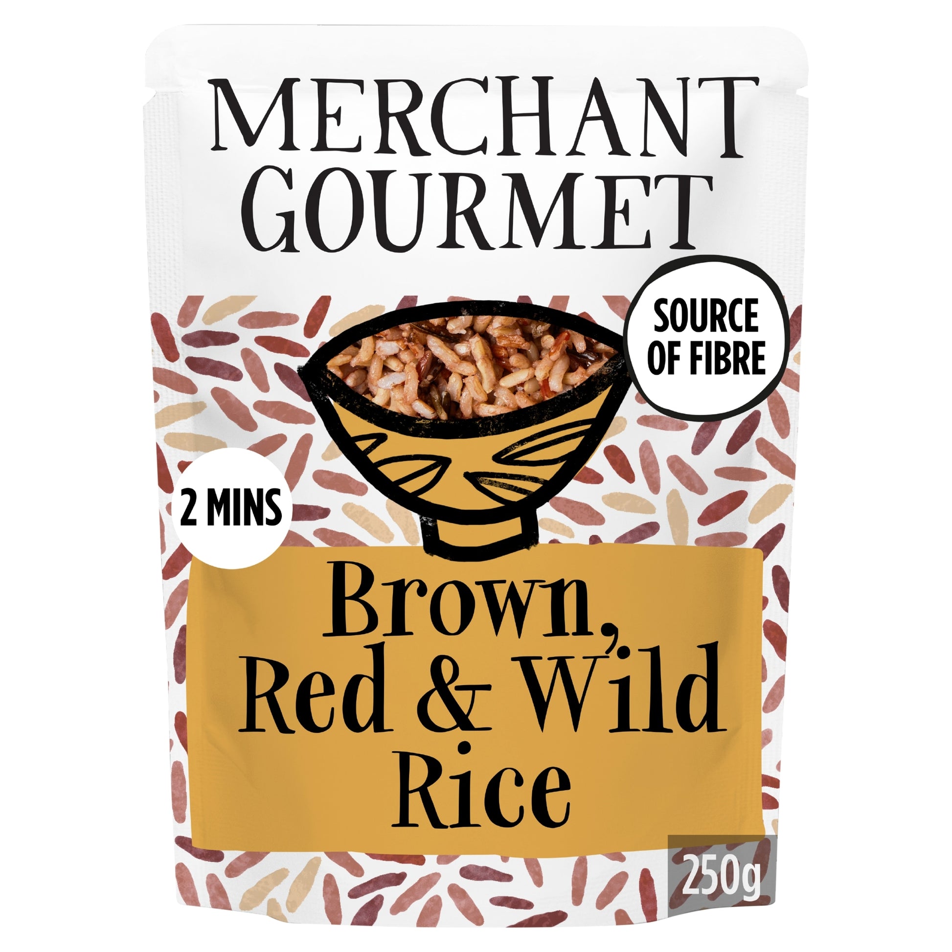 Merchant Gourmet Brown, Red & Wild Rice 250g — image 1