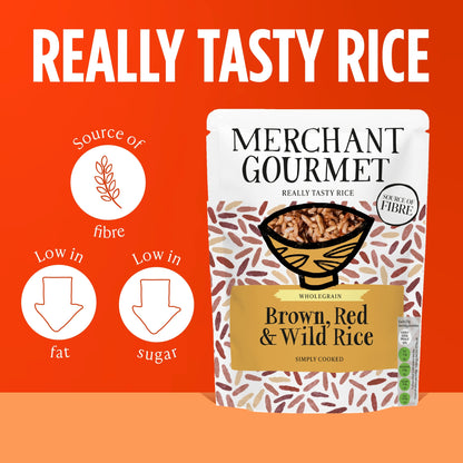 Merchant Gourmet Brown, Red & Wild Rice 250g — image 3
