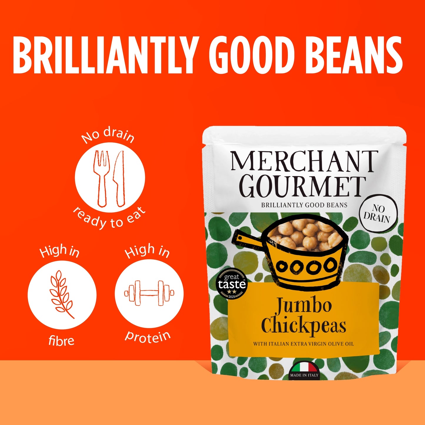 Merchant Gourmet Jumbo Chickpeas 240g — image 3