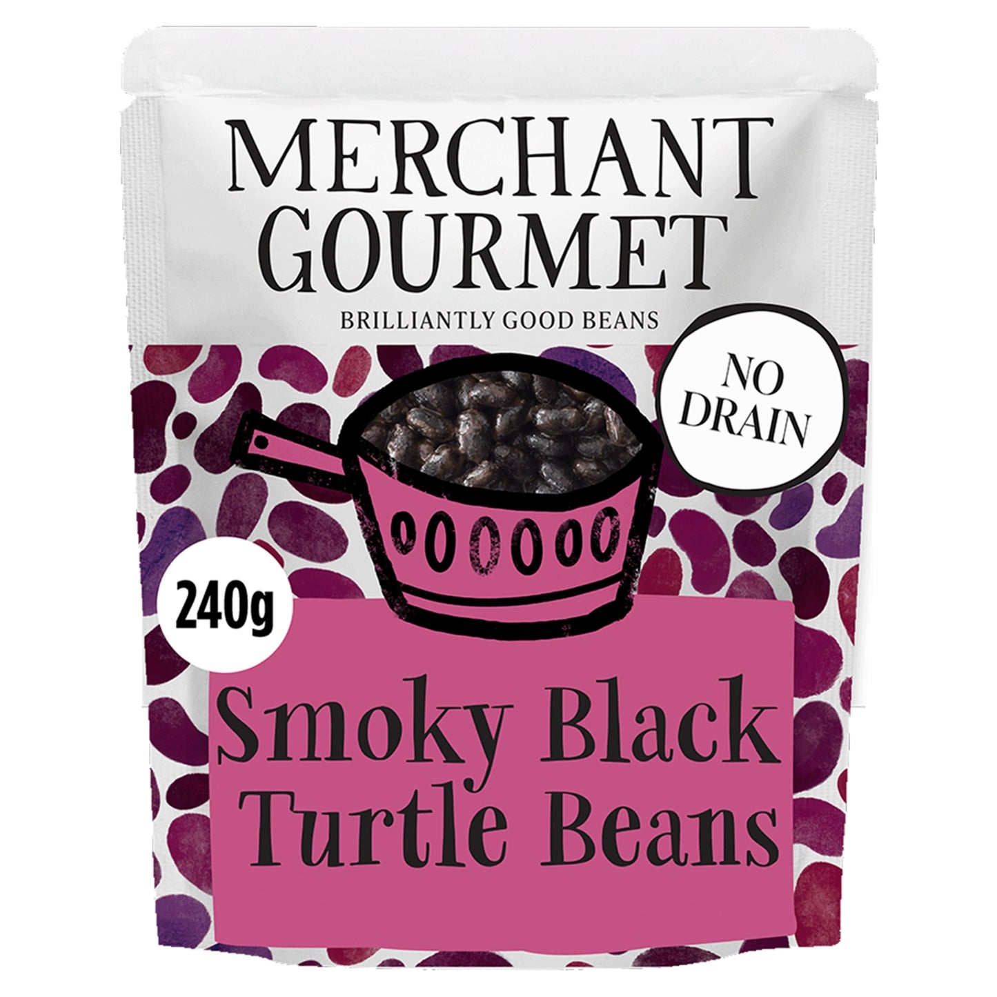 Merchant Gourmet Smoky Black Turtle Beans 240g — image 1