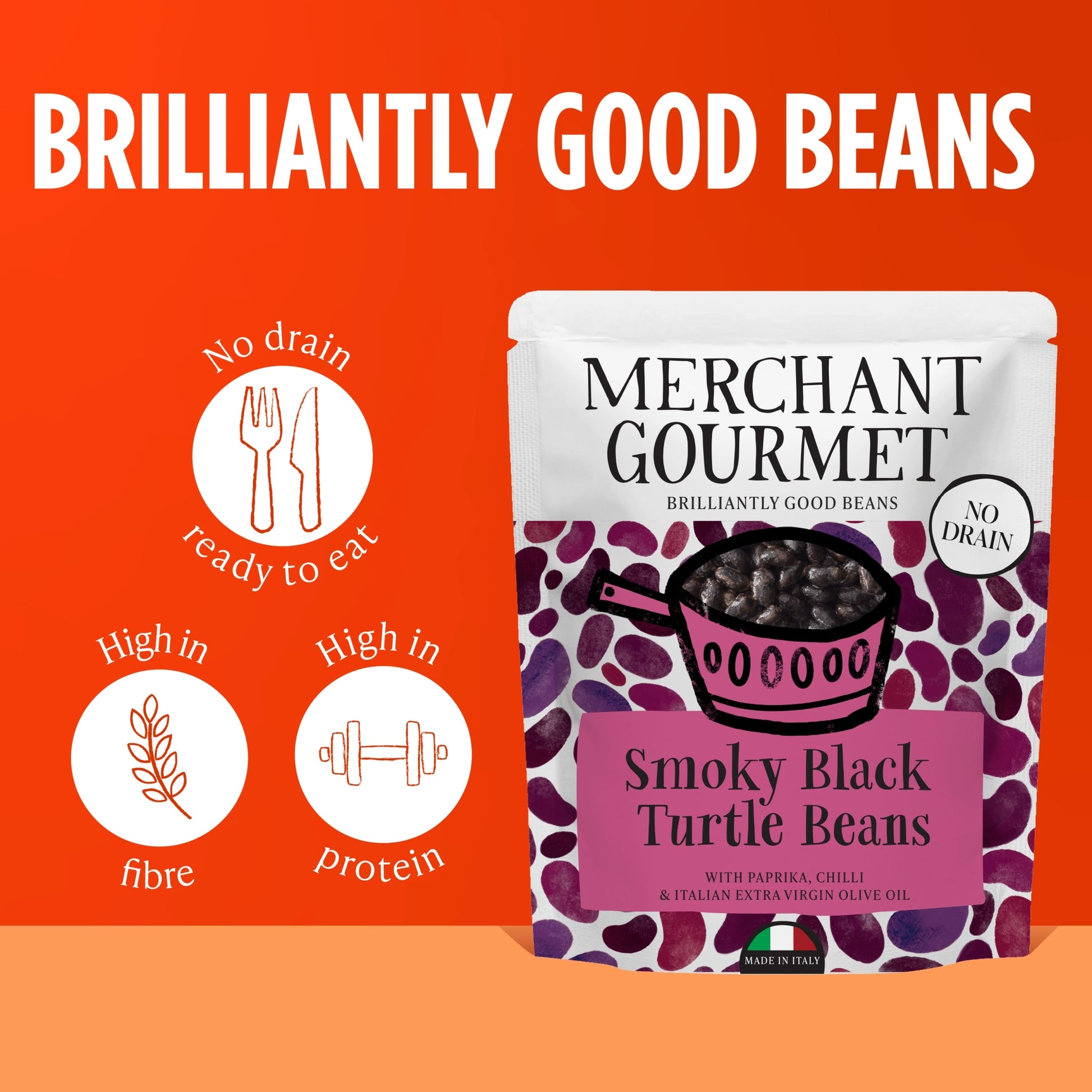 Merchant Gourmet Smoky Black Turtle Beans 240g — image 3