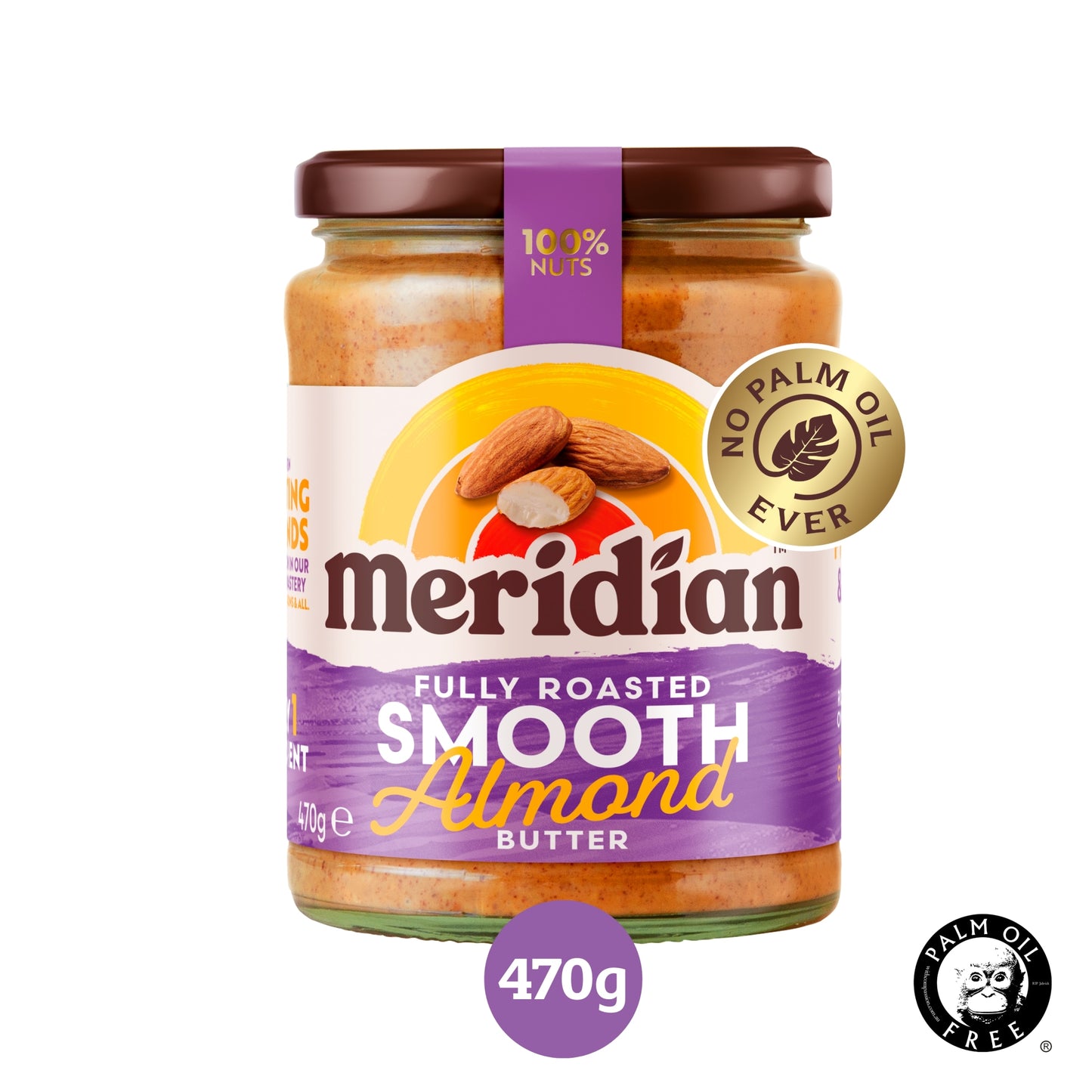 Meridian Smooth Almond Butter 470g — image 2