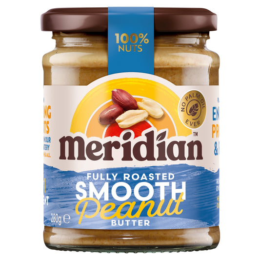 Meridian Smooth Peanut Butter 100% Nuts 280g — image 1