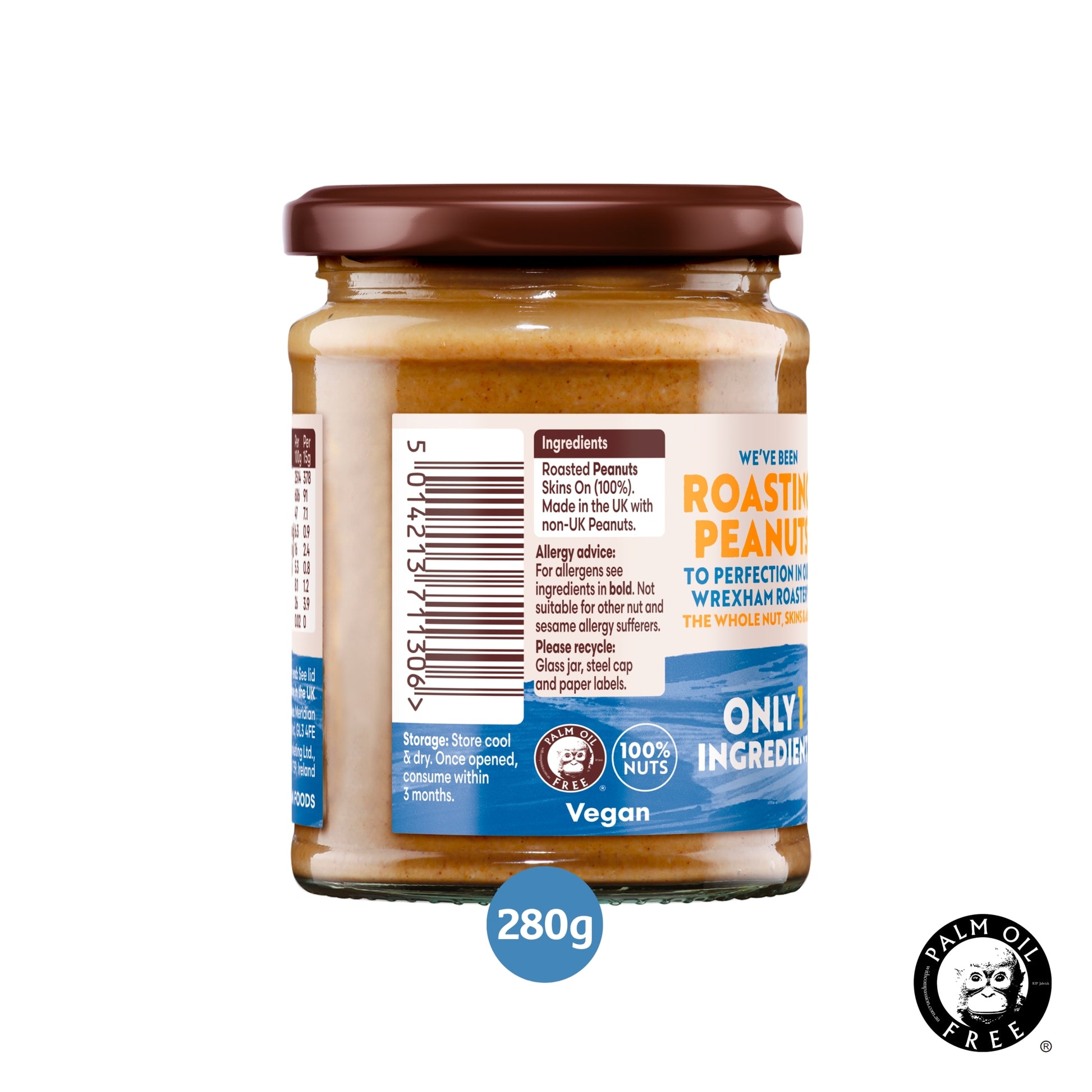 Meridian Smooth Peanut Butter 100% Nuts 280g — image 4