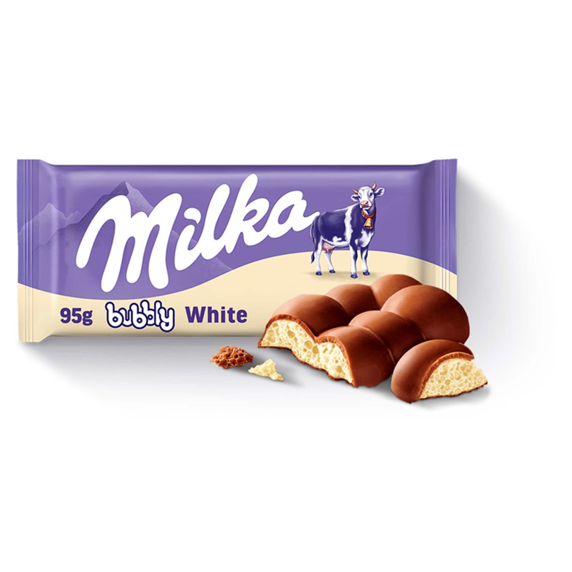 Milka Bubbly Milk&White 95G — image 1
