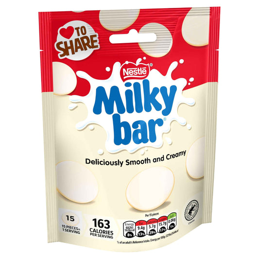 MILKYBAR White Chocolate Giant Buttons Sharing Bag 94g
