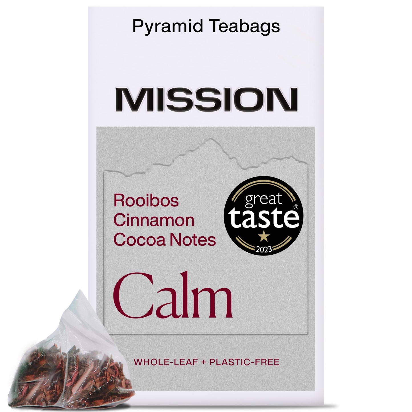 MISSION Calm Rooibos Tea with Cinnamon, Cocoa 15 Tea Bags 37.5g — image 1