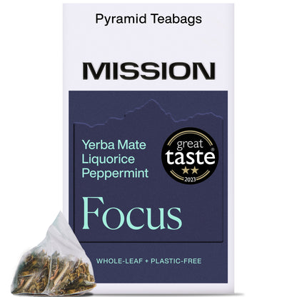MISSION Focus Yerba Mate with Liquorice, Peppermint 15 Tea Bags 30g — image 1