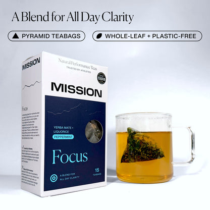 MISSION Focus Yerba Mate with Liquorice, Peppermint 15 Tea Bags 30g — image 2