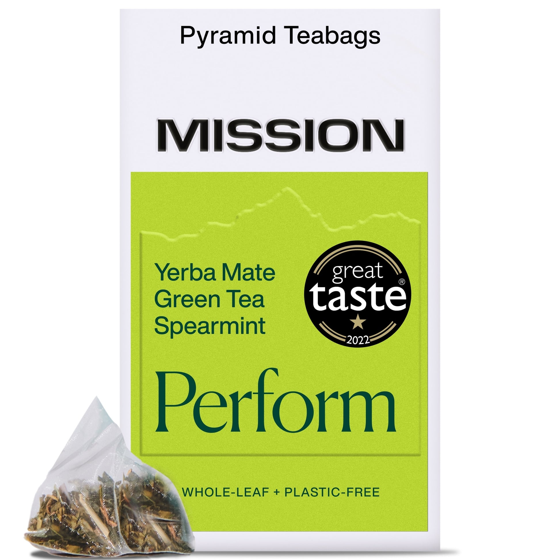 MISSION Perform Yerba Mate with Green Tea, Spearmint 15 Tea Bags 30g — image 1