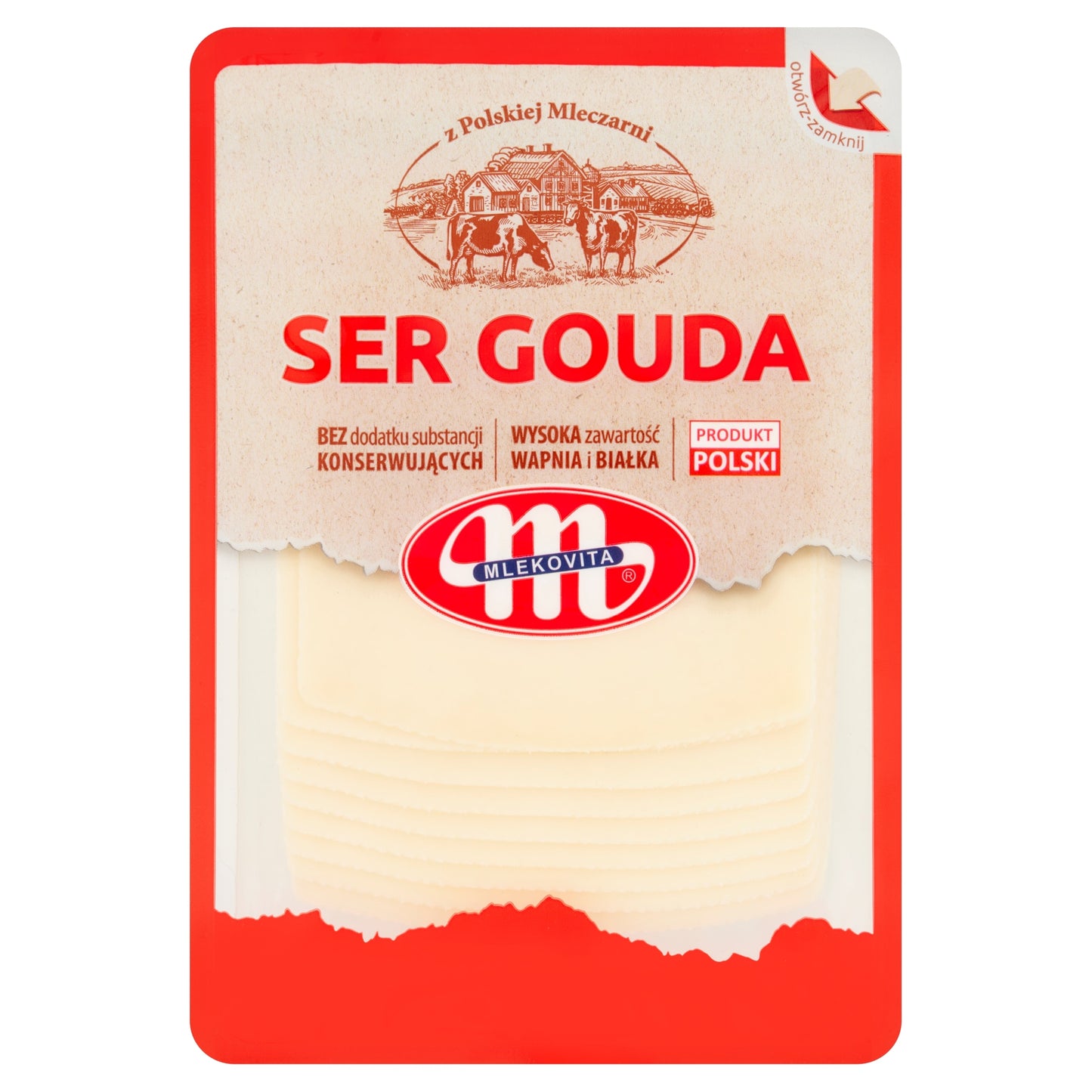 Mlekovita Gouda Cheese Slices 150g — image 1