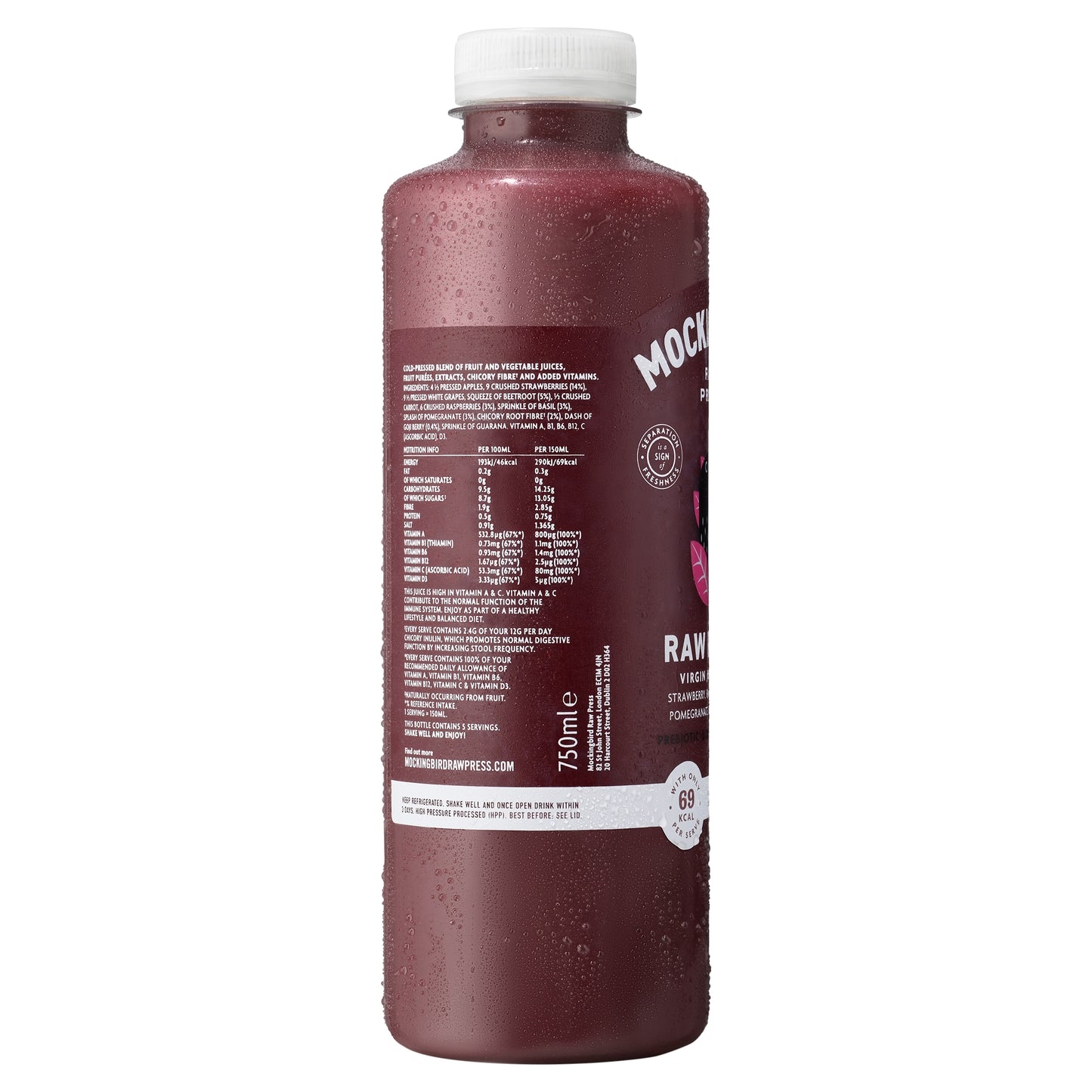Mockingbird Raw Pump Virgin Juice 750ml — image 2
