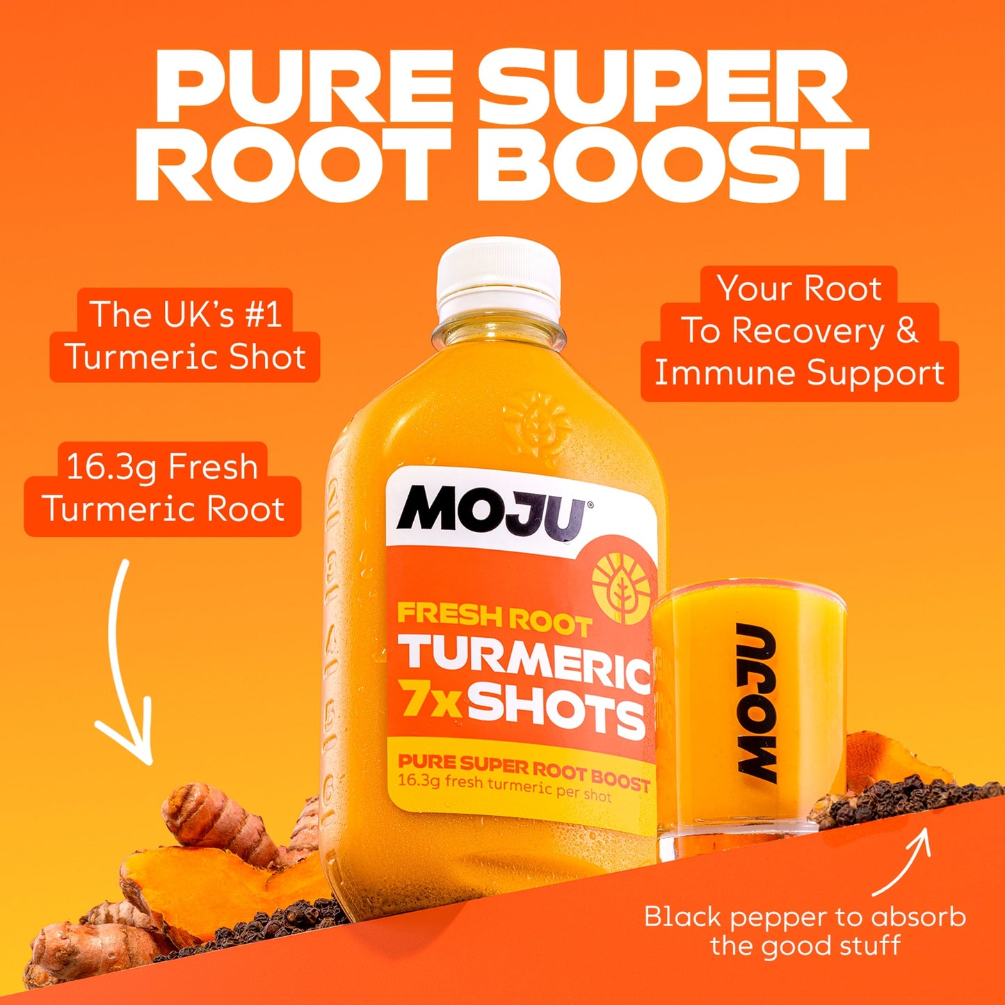 MOJU Turmeric Dosing Bottle 7x Shots 420ml — image 3